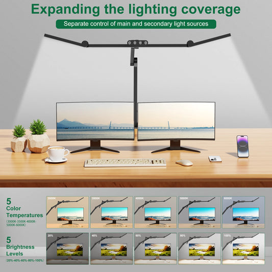 TriLight Wide Desk Lamp Pro